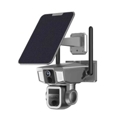 دوربین مداربسته مینی اسپیددام سولار سیمکارتی 4 مگاپیکسل سه لنز مدل NiView