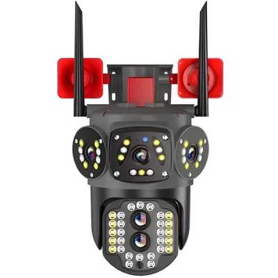 دوربین مداربسته چرخشی مینی اسپیددام سیمکارتی 4 لنز مدل SEC-V380-4L 4G